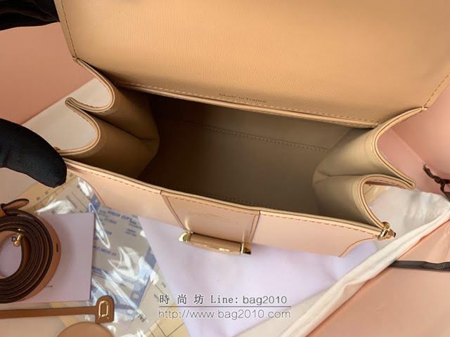 DELVAUX女包 Brillant手袋 德爾沃女手提包 女手拎包 Dv0020原版拼色奶茶 Delvaux女單肩包  fcs1319